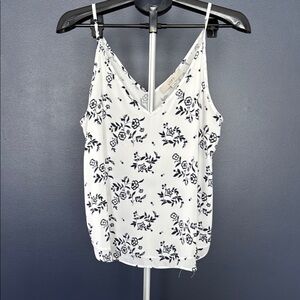 Loft Floral Camisole Top with Thin Straps